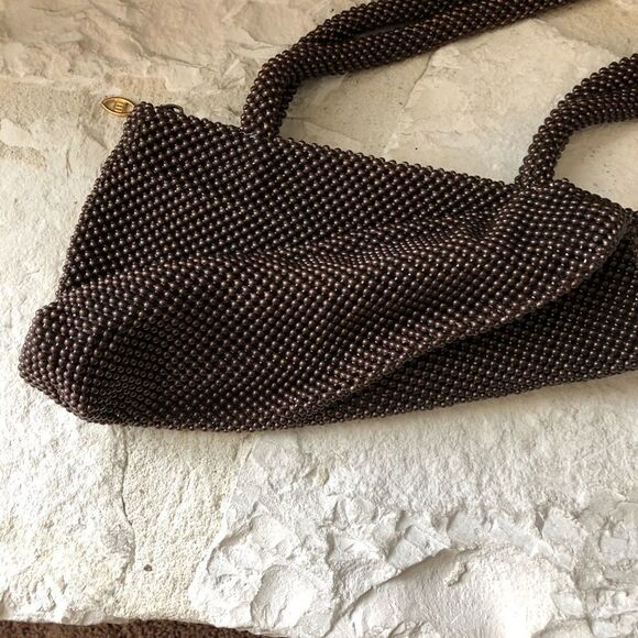 Marlo beaded brown shoulder purse - Picture 7 of 7